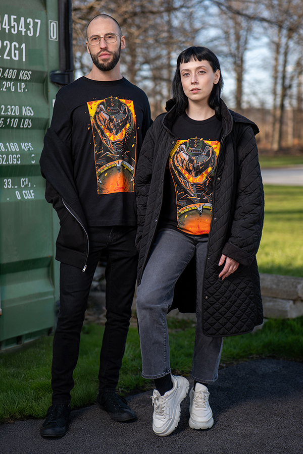 Alternative view of DOOM: The Dark Ages In Flames Tee