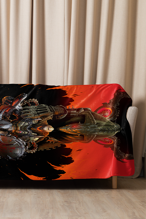 DOOM: The Dark Ages Luke Preece x Billelis Throw Blanket - Image 10