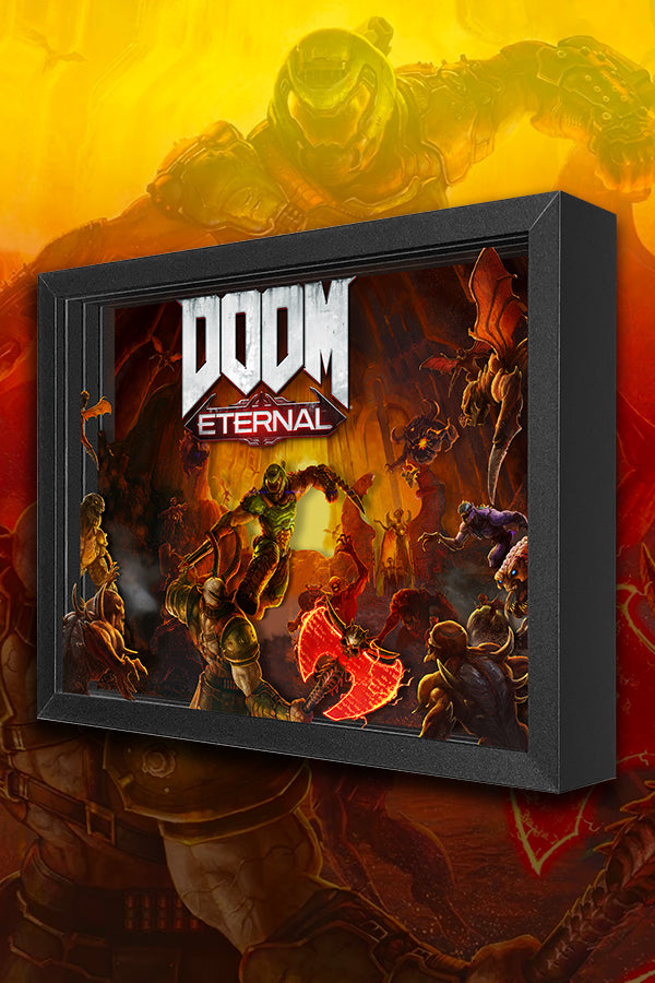 Alternative view of DOOM Eternal Marauder Shadow Box