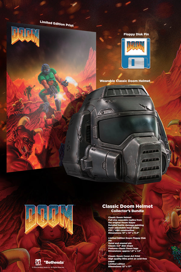Alternative view of Classic Doom Helmet Collector's Bundle